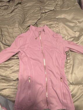 Pink Lululemon define jacket, comes with tag and bag